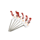 TOAKS Titanium Nail Peg, Pack of 6, Grey, PEG-06