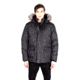 Toboggan Canada Ernie Mid Length Down Jacket, Mens, BLACK/ SILVER, Large, ERNIE-BLACK/ SILVER-L