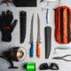 Toor Knives Avalon Fixed Blade Knife, 9 in, CPM-154 Steel, Recurve, G10, Tidal Blue, Dark Grey, Avalon - Tidal Blue