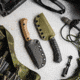 Toor Knives Brauler Fixed Blade Knife, 4in, CPM Cruwear Steel, G10 Handle, Omaha Tan, Black Tru Hide, Brauler - Omaha Tan