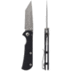Toor Knives Chasm FL154T Folding Knife, 3.25in, Steel CPM 154, 6AL-4V Titanium, Black, Chasm-FL154T-Black