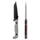 Toor Knives Darter T Fixed Blade Knife, 4.25 in, CPM-M4, Tanto, G10, Disruptive Grey, Black Tru Hide, Darter T - Disruptive Grey