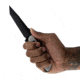 Toor Knives Darter T Fixed Blade Knife, 4.25 in, CPM-M4, Tanto, G10, Disruptive Grey, Black Tru Hide, Darter T - Disruptive Grey