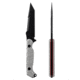 Toor Knives Darter T Fixed Blade Knife, 4.25 in, CPM-M4, Tanto, G10, Disruptive Grey, Black Tru Hide, Darter T - Disruptive Grey