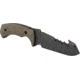 Toor Knives Egress Fixed Blade Knife, 4.875 in CPM-S35VN Steel Blade, G10 Covert Green Handle, Egress-Covert Green