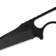 Toor Knives Jank Shank Fixed Blade Knife, 3in, CPM 35VN, Steel Handle, Shadow Black, Jank Shank-Shadow Black