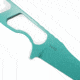 Toor Knives Jank Shank Fixed Blade Knife, 3in, CPM 35VN, Steel Handle, Teal, Jank Shank-Teal