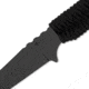 Toor Knives Kingpin Fixed Blade Knife, 4in, CPM 3V, Paracord Handle, Shadow Black, Kingpin-Shadow Black