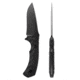 Toor Knives Mullet Fixed Blade Knife, 4.0 in, CPM 154 Steel, G10 Handle, Carbon, Mullet-Carbon