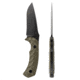 Toor Knives Mullet Fixed Blade Knife, 4.0 in, CPM 154 Steel, G10 Handle, Covert Green, Mullet-Covert Green