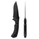 Toor Knives Mullet Fixed Blade Knife, 4in, CPM 154, G10 Handle, Shadow Black, Mullet-Shadow Black
