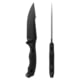 Toor Knives Raven Fixed Blade Knife, 5.5 in CPM 3V Blade, G10 Carbon Handle, Raven-Carbon