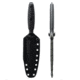 Toor Knives Specter Fixed Blade Knife, 4.75in, CPM M4 Steel, Spear Point, G10 Handle, Phantom Grey, Black Hydro Static, Specter - Phantom Grey