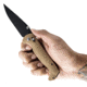 Toor Knives Toor Dropwing Folding Knife, 3.5in, CPM MagnaCut, Drop Point, G-10, Coyote Tan Handle, Dropwing - Coyote Tan