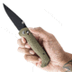 Toor Knives Toor Dropwing Folding Knife, 3.5in, CPM MagnaCut, Drop Point, G10, Ranger Green Handle, Dropwing - Ranger Green