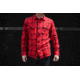 Topo Designs Field Shirt - Mens, Red/Black/Plaid, Large, TDMFSF17PLRDLG