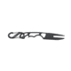 TOPS Knives 3 Putt Fixed Blade Knife, 3.56in, 1095 Steel, Black, 3PT-02