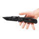 TOPS Knives CQT Magnum 711 Folding Knive, 4.5 in, Tanto, Black Teflon Finish, Black G10 Handle, CQT-M711