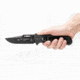 TOPS Knives CQT Magnum 747 Folding Knive, 4.5 in, Hunter, Black Teflon Finish, Black G10 Handle, CQT-M747