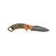 TOPS Knives VTAC Crusader Fixed Knife, 3.63in, 1095 RC 56-58 Steel, Drop Point Blade, Tan/Green Canvas Micarta Handle VTAC-02