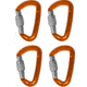 Trango Superfly EVO Carabiner, 4 Pack, Orange, 23351-600-96