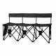 Travel Chair TravelBench El Grande 3 Seat, Black TBLG3BK