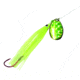 Trout Killer Snelled Trout Spinner, Number 3 Blade, Sz 4 Red Octopus Hook, Chartreuse/Glow, TK Glow-Chart 3