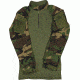 Tru-Spec 1/4 Zip Tactical Response Combat Shirt 50/50 Nylon/Cotton Rip-Stop, Woodland/Olive Drab, Medium Long 2545024