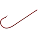 Tru-Turn Aberdeen Hook, Spear Point, Standard Wire Ringed Eye, Blood Red, Size 4, 50 Per Pack, 853BL-4