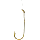 Tru-Turn Snelled Hook, Aberdeen, Down Eye, 24kt Gold, Size 8, 5 Per Pack, 388G 8