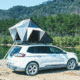 TRUSTMADE Scout Pro Triangle Aluminum Car Rooftop Tent, Black and Grey, Medium, OR02RT03-BlackGreyPro