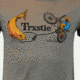 Trxstle, LLC Pedal Cowboy T-Shirt, Medium, Warm Grey, AP-TEE-PED-WAR-M