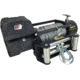 Tuff Stuff Overland Classic 12500 Lb Winch, 92 ft Wire Gloves &amp; Cover Wireless, Black, NSN N, TS-12500-CLS