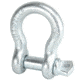 Tuff Stuff Overland D-Ring Shackle, 6.50 Ton Bow Shackle D-Ring 7/8 Inch Pin, Silver, NSN N, TS-BS-6.5-SL-SL