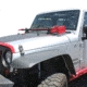 Tuff Stuff Overland Hood Hinge Jack Mount for 07-18 Jeep Wrangler JK, Black, NSN N, TS-SFJHM-JK