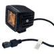 Tuff Stuff Overland LED Cube Amber Spotlight, 2x2 inch, Dust/Fog/Spot Beam, 20 Watt, 1860 Lumens, Amber, NSN N, TS-LED-2X2-DF-AMB