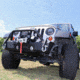 Tuff Stuff Overland Stubby Front Winch Bumper for 07-18 Jeep Wrangler JK, Matte, Black, NSN N, TS-FB-JK-STB