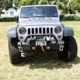Tuff Stuff Overland Stubby Front Winch Bumper for 07-18 Jeep Wrangler JK, Matte, Black, NSN N, TS-FB-JK-STB