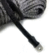 Tuff Stuff Overland Synthetic Winch Rope, 100 Foot x 1/2 Inch, 21 145 Lb Capacity, Black, NSN N, TS-SYN-12-GR