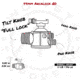 Two Vets Tripods Inc 44mm Dual Tension Ballhead W/ Area 419 Arcalock QD, Black, 3in, 850044845194