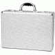 TZ Case AN908 Aluminum Briefcase, 18.25x13x5in - Silver Stripes AN-908SS