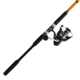 Ugly Stik Bigwater Pursuit IV Spinning Combo, 4.7/1, Right/Left, 8000, 10ft. Rod Length, Medium Heavy Power, 2 Pieces Rod, Black/Red/Yellow, BWS1530S102PURIV8000