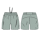 Ultimate Direction Stratus 7 Lined Short - Mens, Hazy Pine, SM, 82477424HP-SM