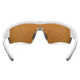 Under Armour Fire, Satin White Frame w/Charcoal Gray Rubber,Brown Lens, U8600065-111120