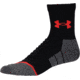 Under Armour All Season Wool Mid Crew Socks, Black, 9-11 Medium, U043-BLK-MD
