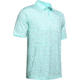Under Armour Charged Cotton Scramble Stripe Polo - Mens, Extra Large, Aqua Float, 1323455791XL