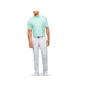 Under Armour Charged Cotton Scramble Stripe Polo - Mens, Extra Large, Aqua Float, 1323455791XL