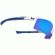 Under Armour Core 2.0 Sunglasses, White/Navy Frame, Gray Blue Multiflection Lens U8600082-104161
