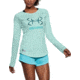 Under Armour Fish Hunter Tech Long Sleeve Shirt - Women's, Refresh Mint AFS/Deprecated/Tropical Tide/Tourmali, Extra Large, 1290534-703-XL