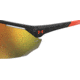 Under Armour Force 2 Sunglasses with Matte Black/Grey Frame and Orange Mirror Lens, Medium, UA0011S RC2-50